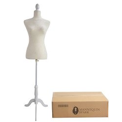 Female Mannequin Torso Dress Clothing Form Display Tripod Stand