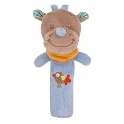 Difcuy Baby Infant Toddler Children's Toys Birthday Gifts Plush Donkey Animal Baby Hand Shake Bell Bb Rattle Squeaker Stick Education Toy - Rhino