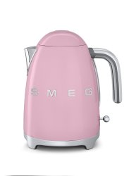 Smeg - 1.7 Litre 3D Logo Kettle - Pastel Pink