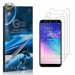 The Grafu Screen Protector Tempered Glass For Galaxy A6 2018 Abrasion Resistance Anti Scratch 9H Hardness Screen Protector For Samsung Galaxy A6 2018 3 Pack