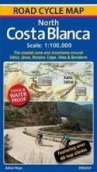 North Costa Blanca - Road Cycle Map Sheet Map Folded