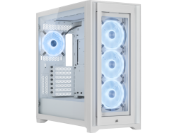 Corsair Icue 5000X Rgb Ql Edition Tempered Glass White Steel Atx Mid-tower Chassis
