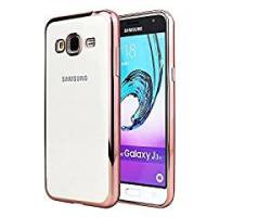 NWNK13 Samsung Galaxy J3 2016 Electroplating silicone tpu soft Back Case Cover With Fron Rose Gold