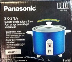 Panasonic Automatic 1.5 Cup Uncooked 3 Cups Cooked Rice Cooker Blue
