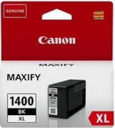 Canon PGI-1400XLBK Black High Yield Printer Ink Cartridge Original 9185B001 Single-pack