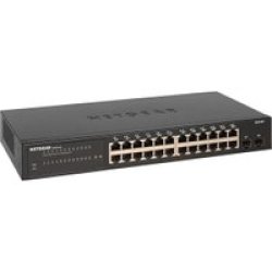 Netgear GS324T 24-PORT Smart Managed Pro Gigabit Ethernet Switch Black