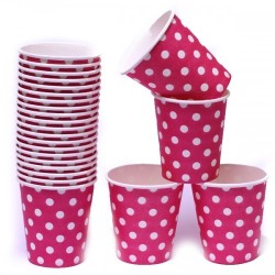 Pink Polka Dot Cups