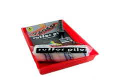 Paint Roller & Tray Ruffer Pile Steel Handle 225MM