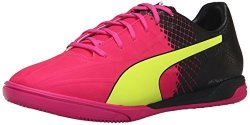 Puma Men's Evospeed 4.5 Tricks It Limited Edition Soccer Sneaker Pink Glow safety Yellow 9 D Us