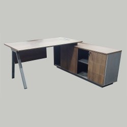 Gof Furniture - Nuturi 2 Office Desk Dark Brown