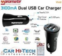 Promate Vivid 3100mA Dual USB Car Charger