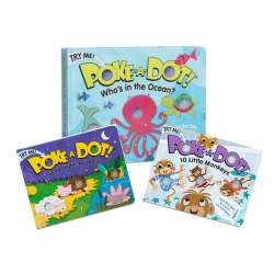 Poke-a-dot Books Pack Of 3 - Animals Monkeys & Ocean