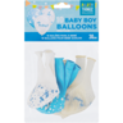 Assorted Baby Boy Printed Balloons 10 Piece