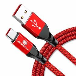 Wenbelle USB Type C Cable 3FT USB A 2.0 To Usb-c 5A Fast Charger Nylon Braided USB C Cable Compatible Samsung Galaxy S10 S9