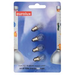 Eurolux - 4 Piece Replacement For 45CM Aqua Lamp - E10 G4 Max- 6W - 3 Pack