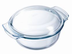 Pyrex Classic Easy Grip Round Glass Casserole With Lid - 2.1L