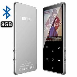 MP3 Player With Bluetooth Bengjie 8GB Portable MP3 Player With Fm Radio With Headphones Hifi Metal Audio Player With Voice Recorder Touch Button Music