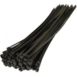 Cable Ties Black 3.6X370MM Pack OF100