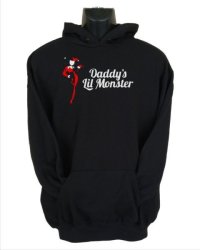 Daddy's Little Monster Women's Hoodie - Black Large