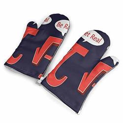 Carote Silicone Oven Mitts,Professional Heat Resistant Non-Slip Surface Kitchen Gloves for Cooking,Grey