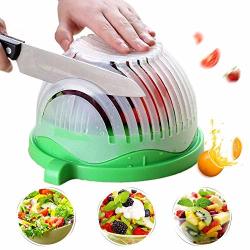 Salad Cutter Bowl, Upgraded Easy Salad Maker, Fast Fruit Vegetable Chopper  for Fresh Veggies (Blue) 