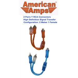American 2 Pairs Y Rca Cables