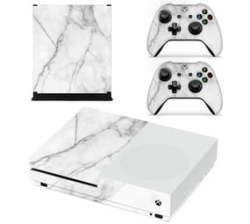 Decal Skin For Xbox One S: White Marble