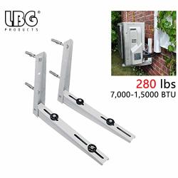 Ac Parts Universal Outdoor Wall Mounting Bracket For Ductless MINI Split Air Conditioner Condenser Unit Heat Pump Systems Support Up To 280LBS 7000-15000BTU