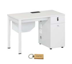 - White Wood Dressing Table + Keyring