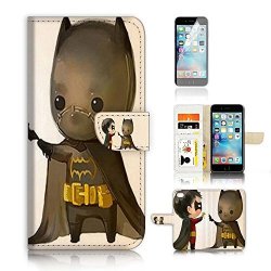 For Iphone 6 6S Wallet Case Cover And Screen Protector Bundle A20017 Robin And Batman