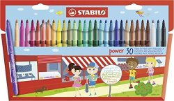 Stabilo Power Wallet Coloring Pens Set Of 30 Multicolored