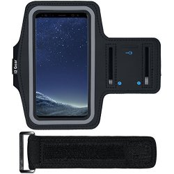 I2 Gear Armband Case For Samsung Galaxy S8 Iphone X - Jet Black Matte