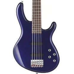 Action Bass V Plus Blue Metallic Bass Guitar