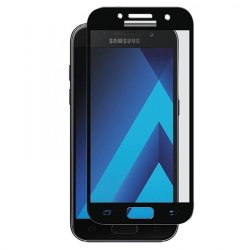 Tempered Glass Full Cover For Samsung A3 2017 Black New