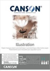 Canon Canson A4 Illustration Pad - 200GSM 12 Sheets