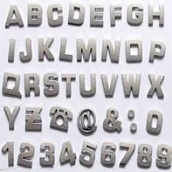 Car Sticker Letters Numericals & Symbols