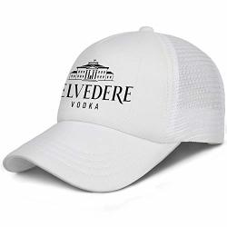 Doorsignhhh Men women Sports Cap Belvedere-vodka-white Pattern Washed Hats