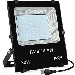 Viugreum 100W LED Flood Light Outdoor, 3000K Warm White 8000LM