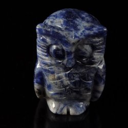 Sodalite - Carved Owl Figurines