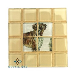 Mosaic Project: Decoupage Coaster - Dog 10. Diy Kit