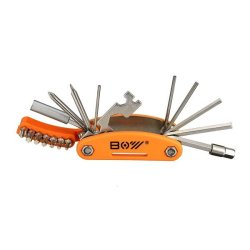 19 In 1 Bicycle Repair Tool Hexagon Screwdriver Wrench Set With Open Ended Spanner Spoke Wrench