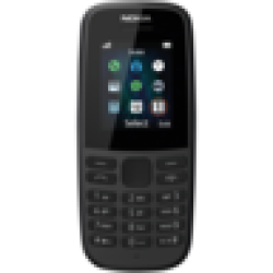Nokia 105 Ae Black Dual Sim Mobile Handset 4MB Vodacom