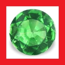 Tsavorite Natural Africa - Emerald Green Round Facet - 0.05cts
