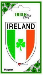 Iluv Ireland Tricolour Shield Magnet