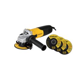Stanley 900W 115MM Small Angle Grinder With Discs STGS9115D-B9