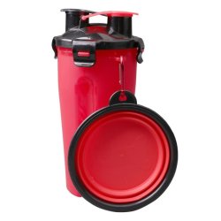 Furryfriends Pet Food And Water Container With Collapsible Bowl