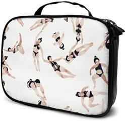 Swimming Synchronized Travel Toiletry Bag Cosmetic Organizer Pouch Makeup Bag Clutch Purse