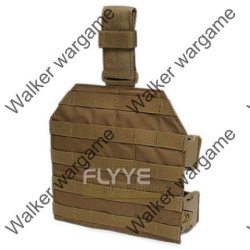 Flyye Drop Leg Molle Panel - Coyote Brown Can Add Any Molle Pouch