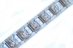 Italian Charms & Bracelets - 9mm Shiny Starter Bracelet With Lucky Elephant - 18 Links