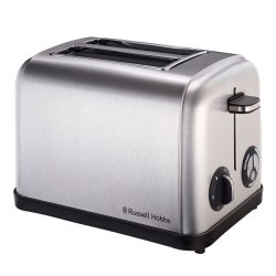 Russell Hobbs Steel 2 Slice Toaster 13975